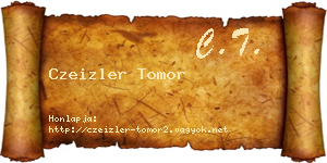 Czeizler Tomor névjegykártya